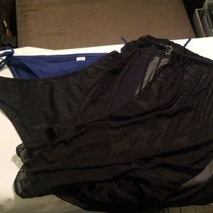 Bundle deal 2 bathing suit bottoms and a sheer cover